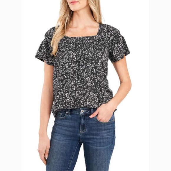 Cece Women's Ditsy Floral Print T-shirt - Picture 7 of 8